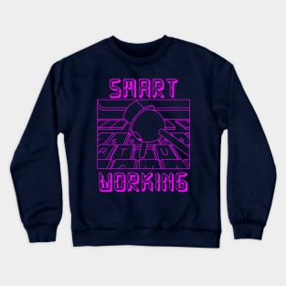 Smart Working (pink) Crewneck Sweatshirt